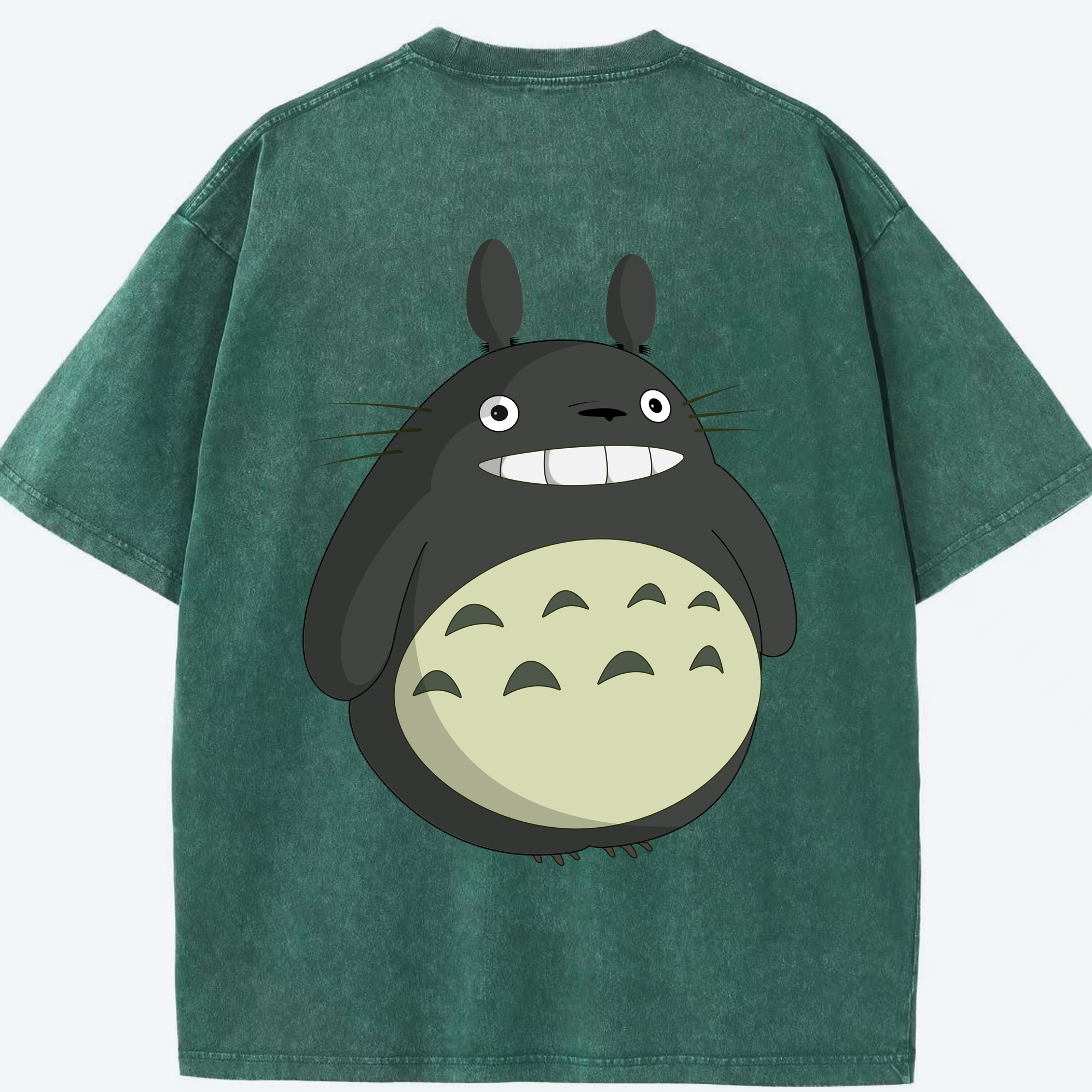 （画像用） となりのトトロ 草壁メイ 草壁サツキ My Neighbor Totoro Satsuki Kusakabe Mei Kusakabe 綿100% ヴィンテージ風 半袖Tシャツ（背面プリント）